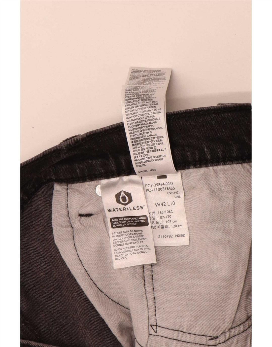 Мужские джинсовые шорты Levi's 405 W42 2XL Серые хлопковые