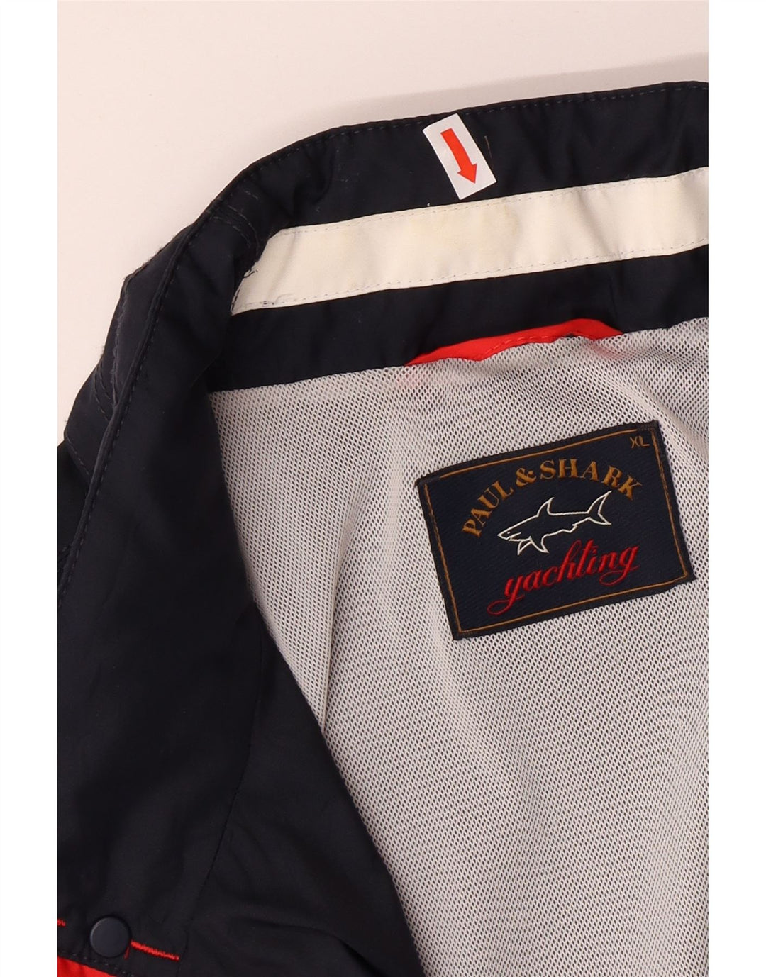 Мужская дождевик с капюшоном PAUL & SHARK UK 42 XL темно-синий