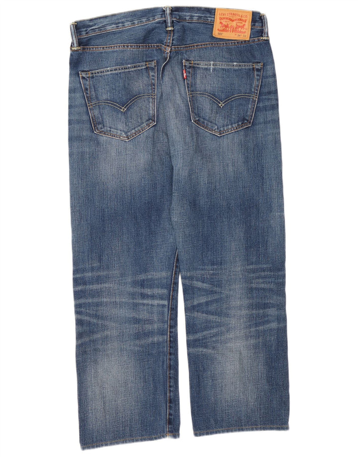Мужские укороченные джинсы Levi's 501 W34 L25 синие