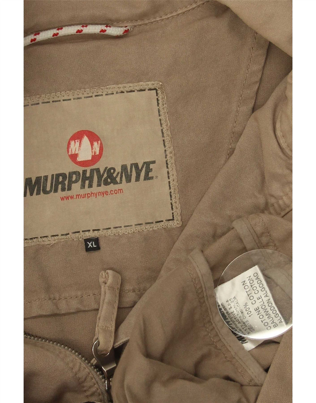 Мужская куртка-бомбер Murphy & Nye UK 42 XL, бежевый хлопок