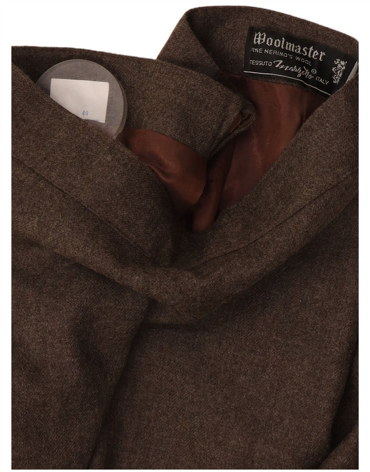 Винтажная женская юбка-карандаш IT 40, маленькая W26, серая шерсть