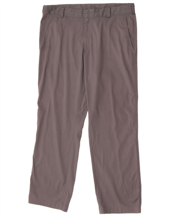 Мужские прямые брюки-чиносы Nike Dri Fit W36 L30, серый полиэстер