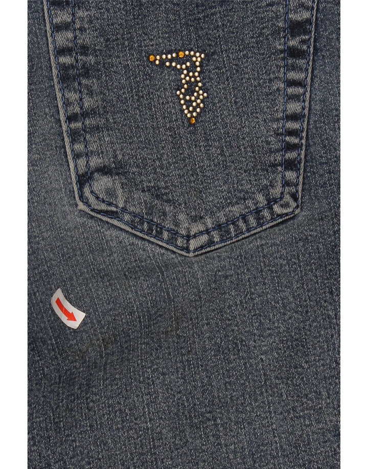 Женские прямые джинсы Trussardi W29 L30 синие, хлопок