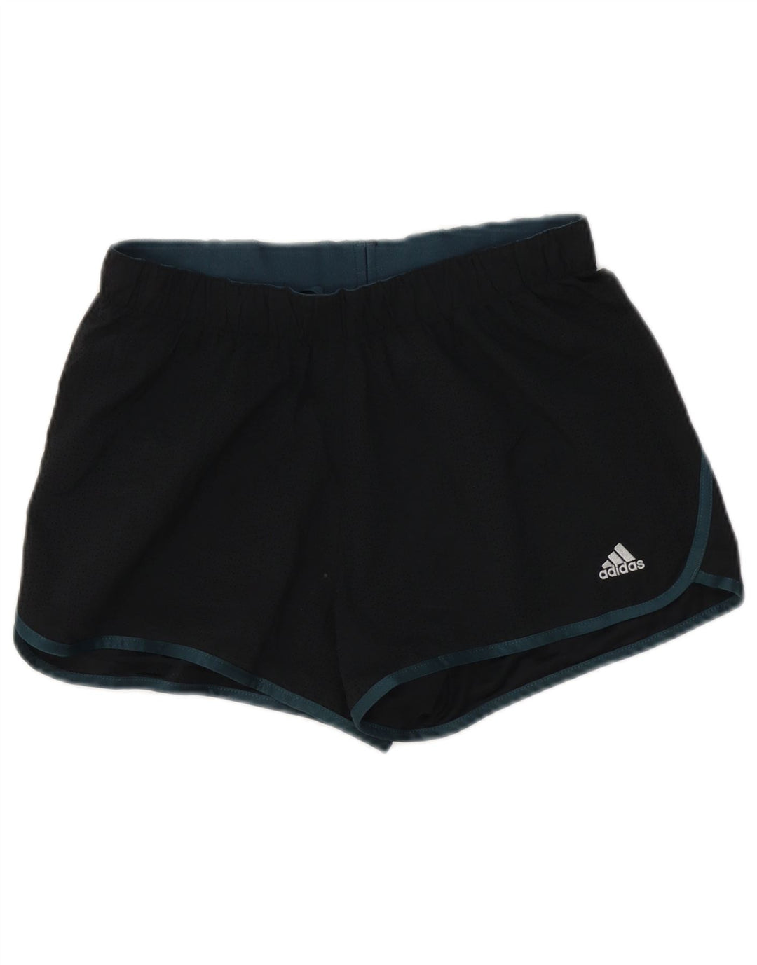 Женские спортивные шорты Adidas UK 10, маленькие черные из полиэстера