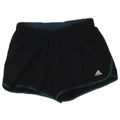 Женские спортивные шорты Adidas UK 10, маленькие черные из полиэстера