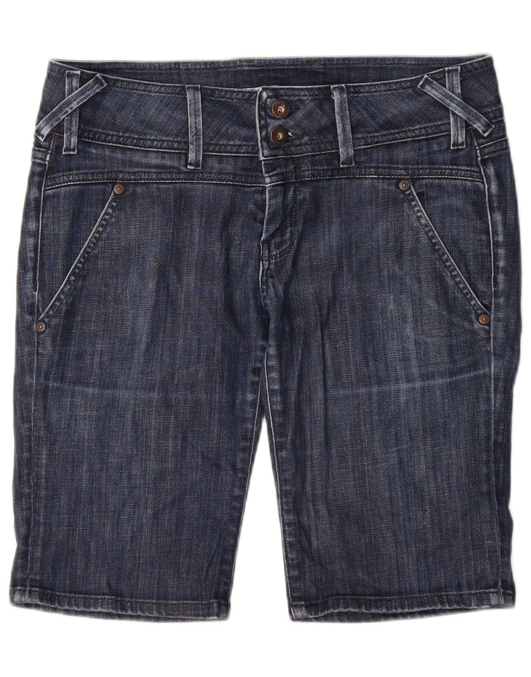 PEPE Jeans Женские джинсовые шорты W31 Среднего размера, темно-синие, хлопковые