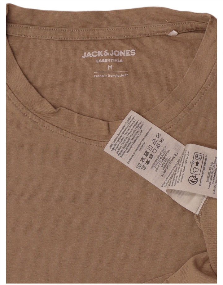 Мужская футболка Jack & Jones из хлопка среднего коричневого цвета