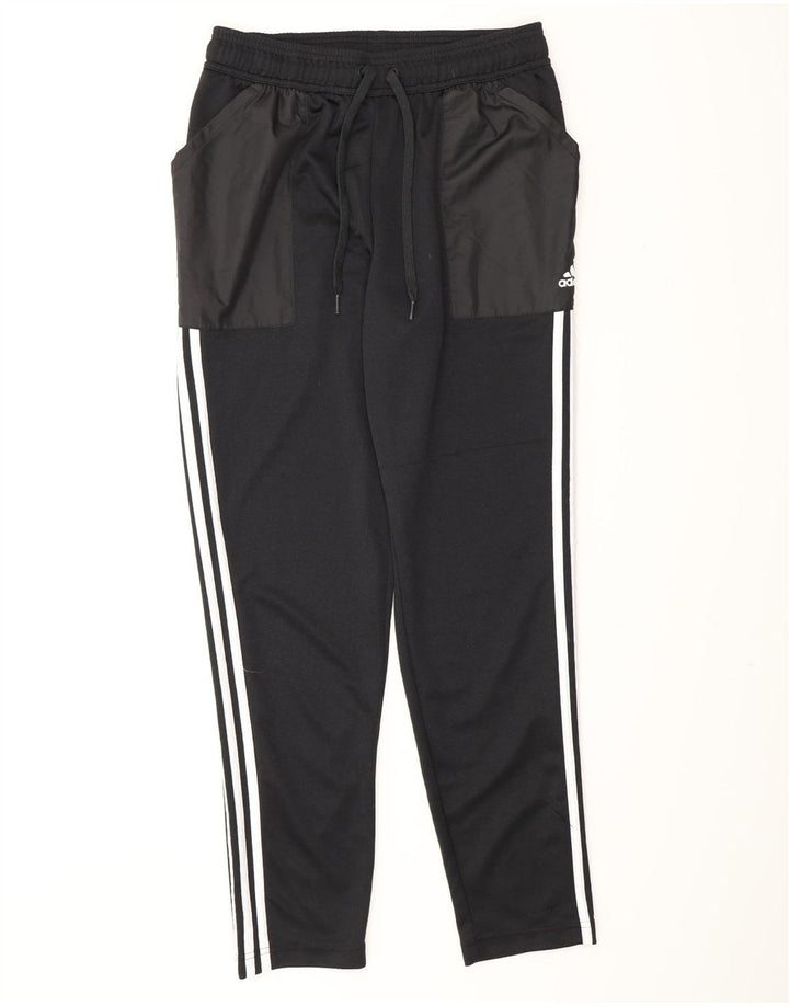 Мужские спортивные брюки Adidas Aeroready, средний черный полиэстер с цветными блоками