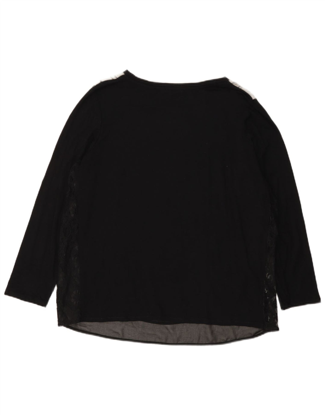 ELENA MIRO Женский топ с рисунком с длинным рукавом UK 18 XL, черный