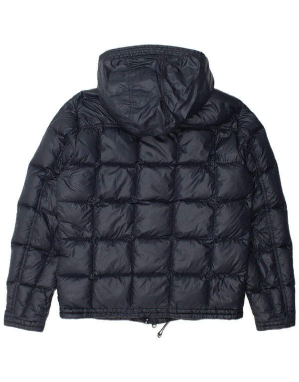 Geox Mens Hooded Padded Jacket UK 44 2XL Navy Blue