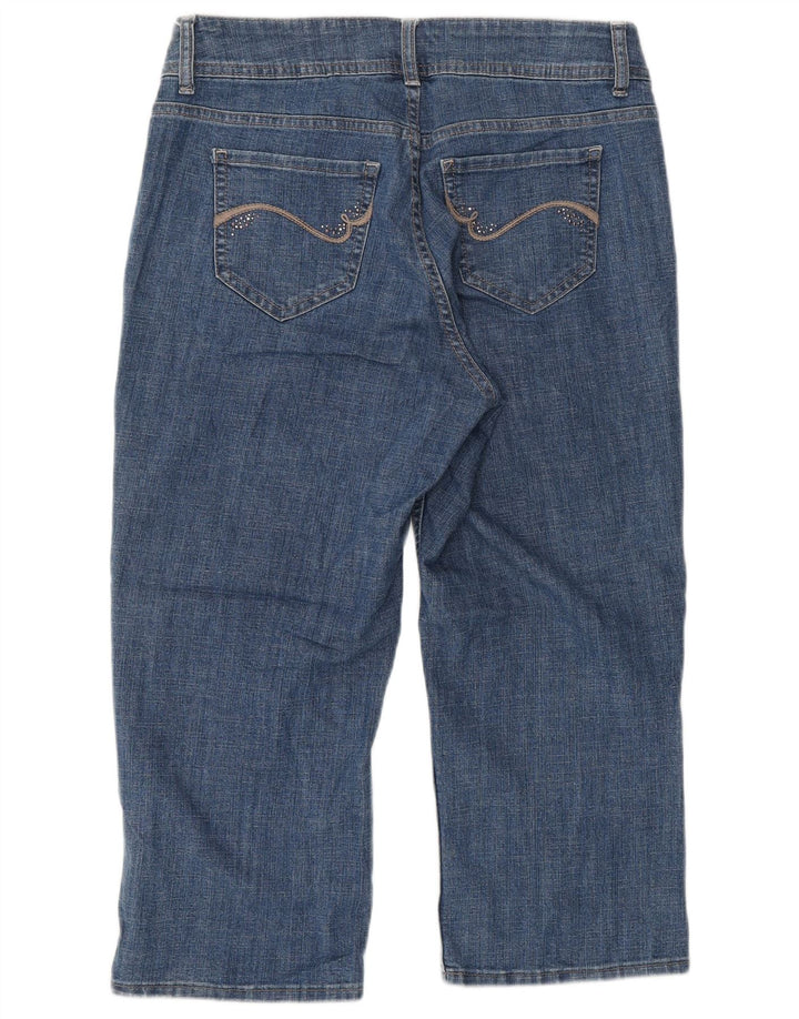 Женские джинсы-капри LEE Riders US 8, средние W32 L20, синие, хлопок