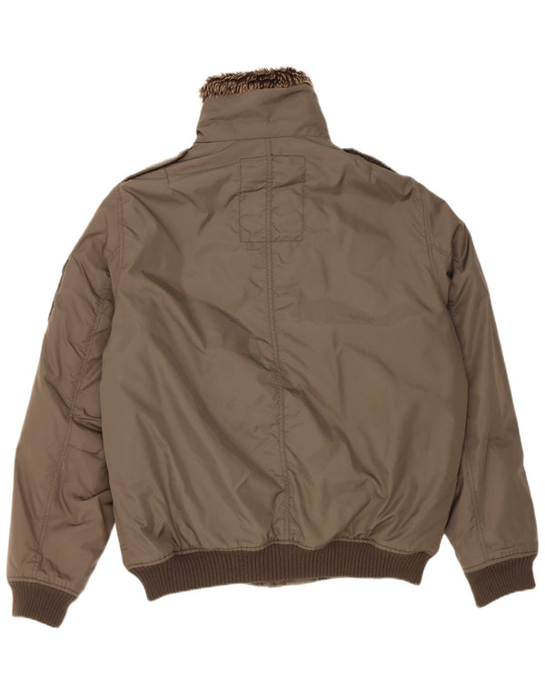 Мужская куртка-бомбер Celio в стиле милитари UK 42 XL, хаки, нейлон