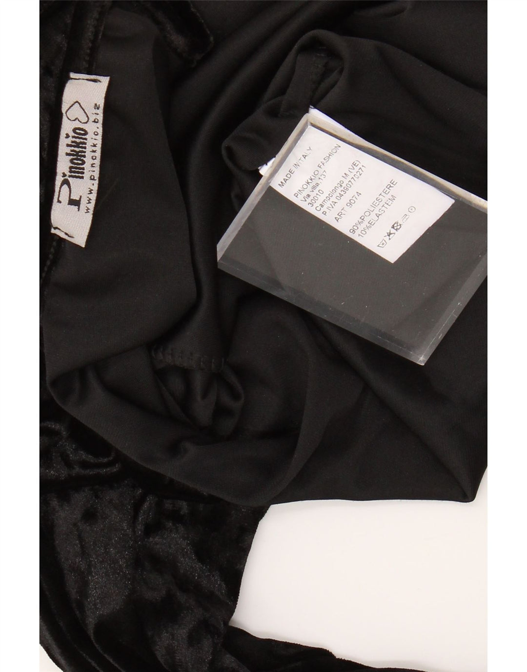 Женское велюровое боди с длинными рукавами VINTAGE UK 10, маленький размер, черный полиэстер