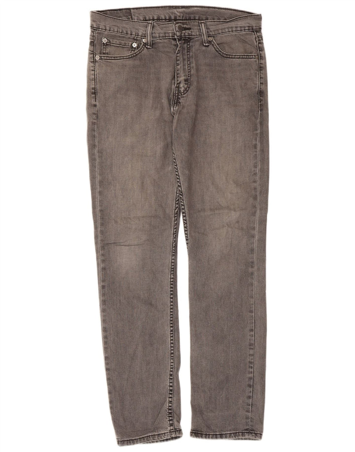 Мужские джинсы Levi's 511 Slim W33 L32 Серые хлопковые