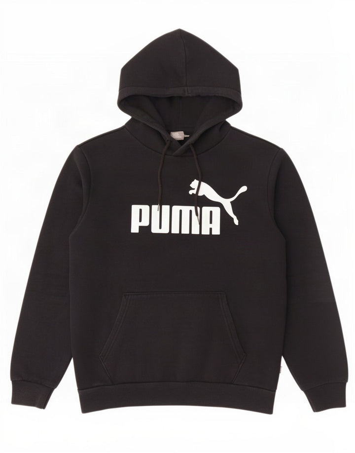 Мужской джемпер с капюшоном с рисунком Puma, маленький черный