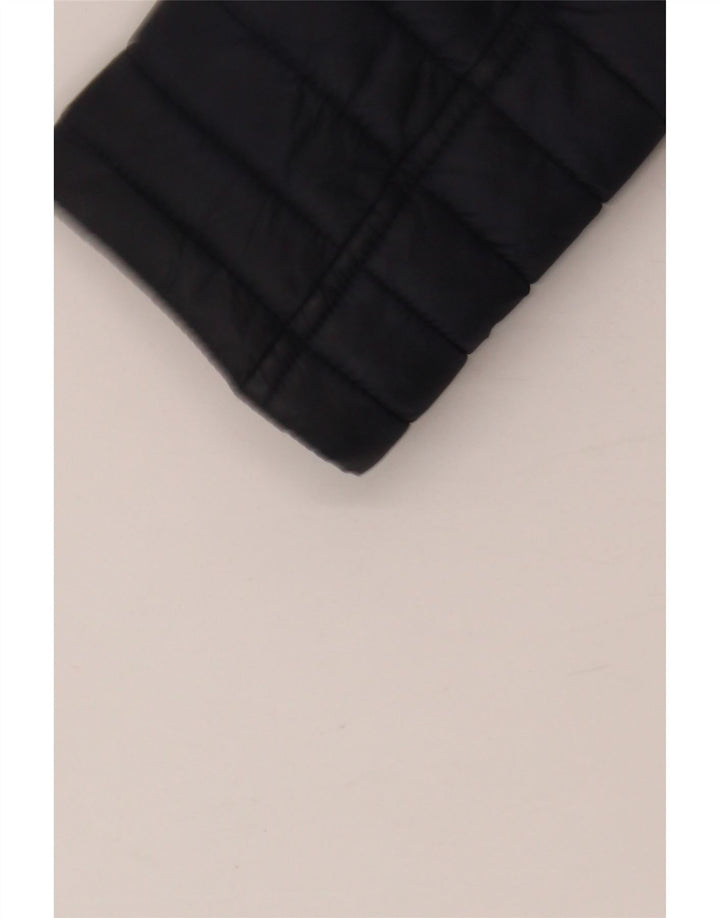 BARBOUR Женская стеганая куртка с капюшоном UK 12 Средний Темно-Синий