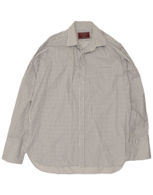 Мужская рубашка Charles Tyrwhitt, размер 42, 16, 1/2, большая белая клетка, хлопок