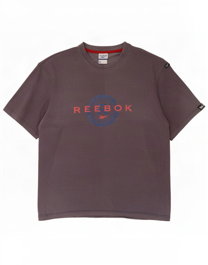 Мужская футболка с рисунком Reebok, средний серый