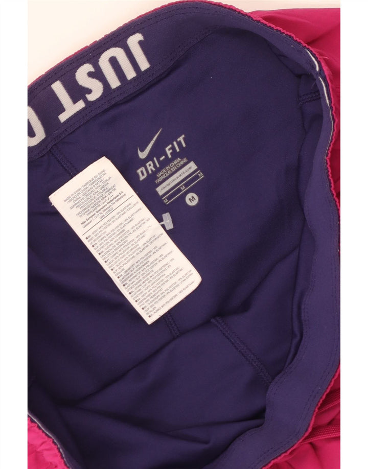 Женские спортивные шорты NIKE Dri Fit UK 14, средний розовый цвет из полиэстера