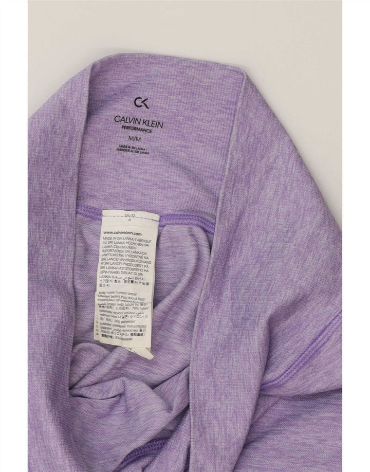 Женские леггинсы с рисунком Calvin Klein UK 12, средний фиолетовый полиэстер с крапинками