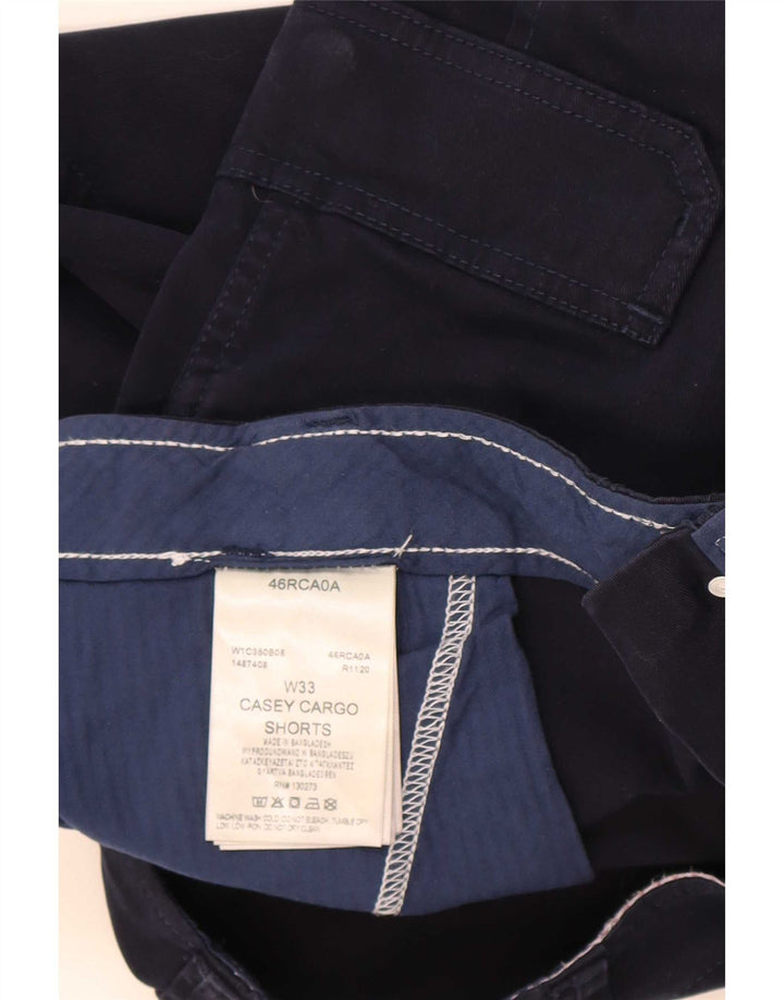 Мужские шорты-карго Wrangler Casey W33, средние, темно-синие, хлопковые
