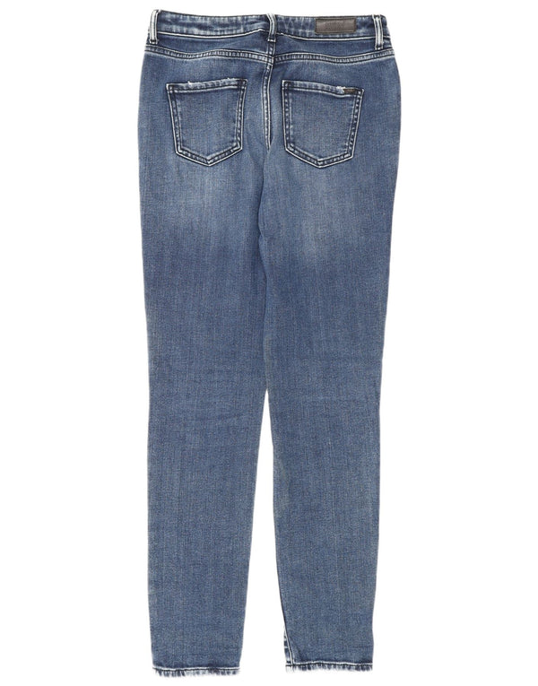 Женские джинсы суперскинни Armani Exchange W28 L30 синие, хлопок