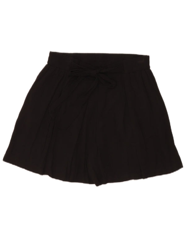 Zara Womens High Waist Pegged Casual Shorts Medium W28 Black Viscose