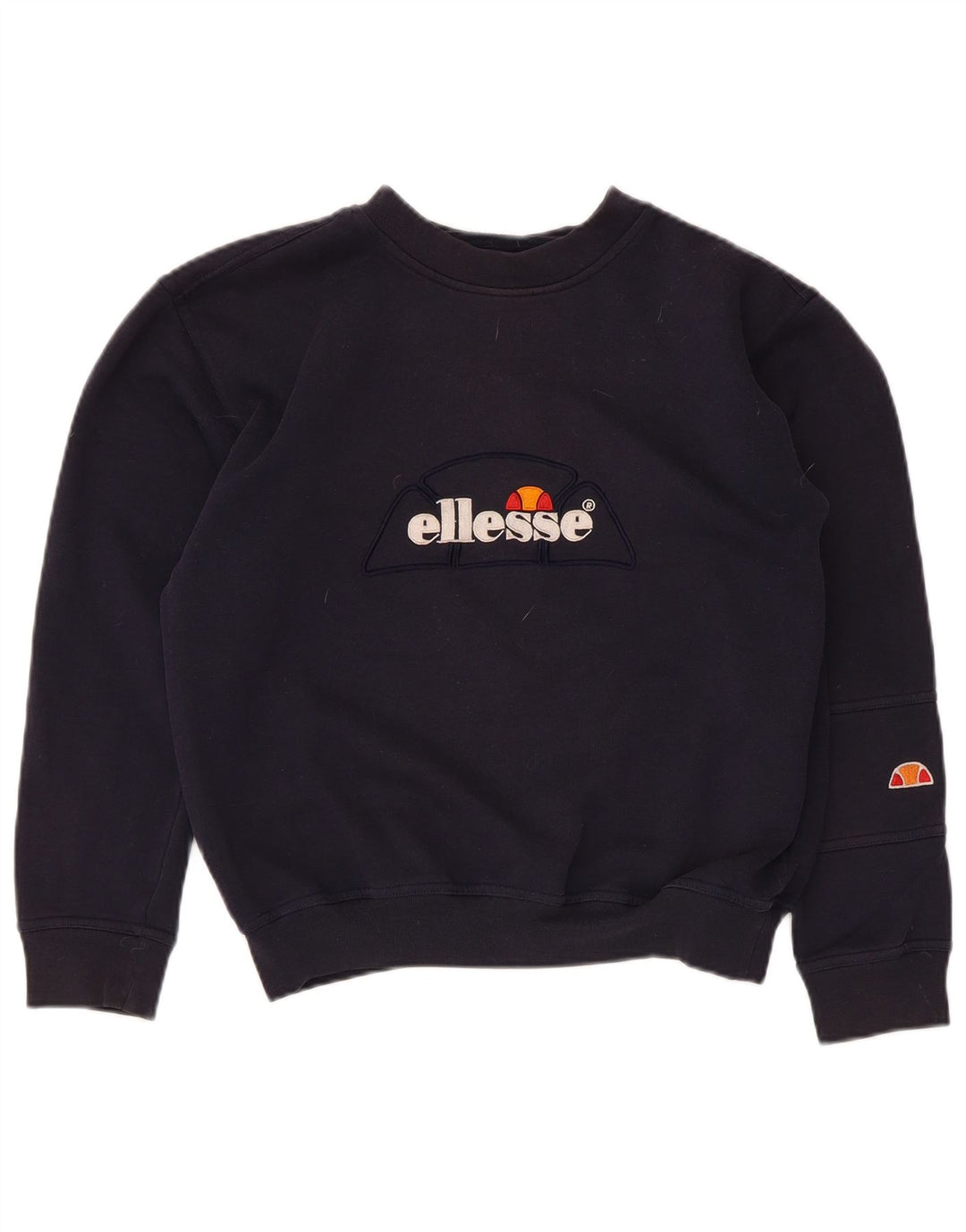 Женский джемпер оверсайз с рисунком Ellesse UK 10, маленький, темно-синий