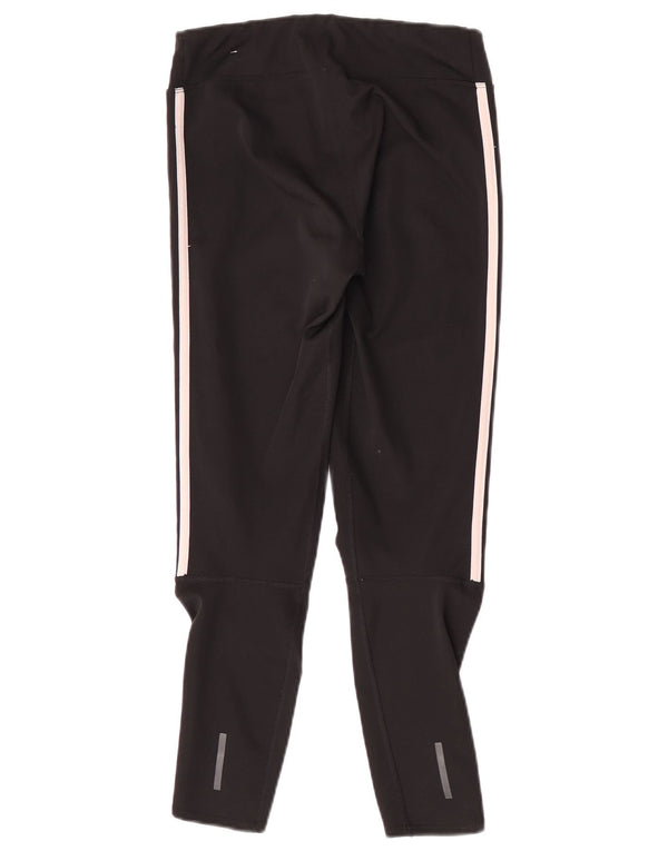 Женские укороченные леггинсы Adidas Climalite UK 8/10, маленькие черные из полиэстера