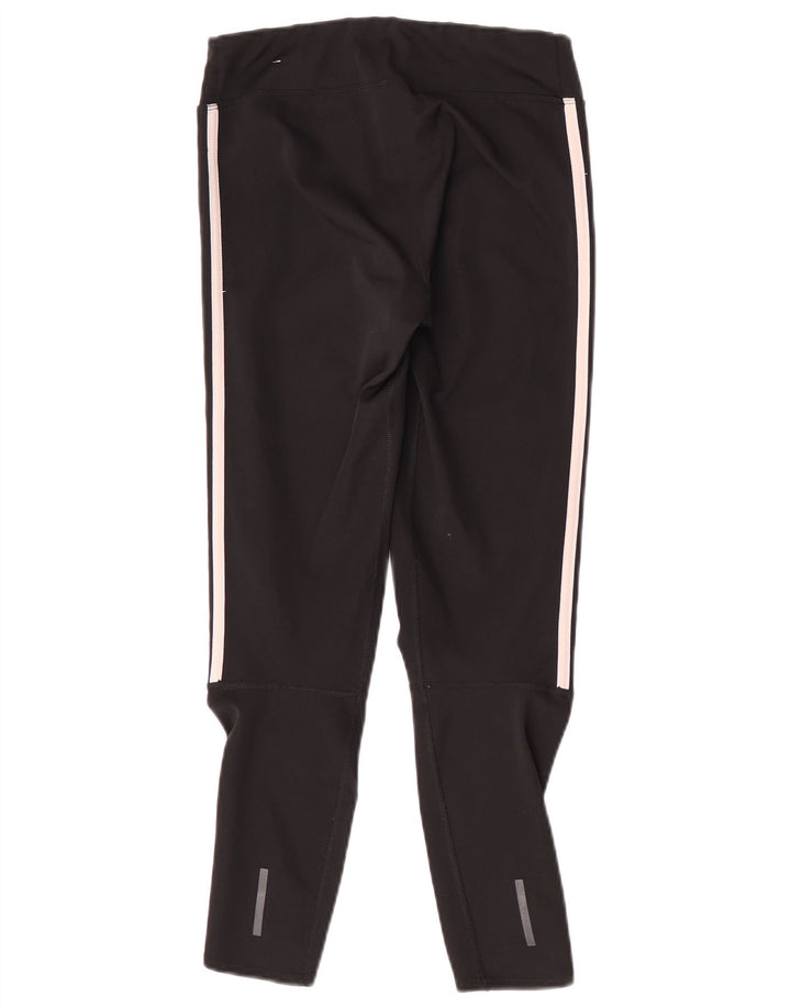 Женские укороченные леггинсы Adidas Climalite UK 8/10, маленькие черные из полиэстера