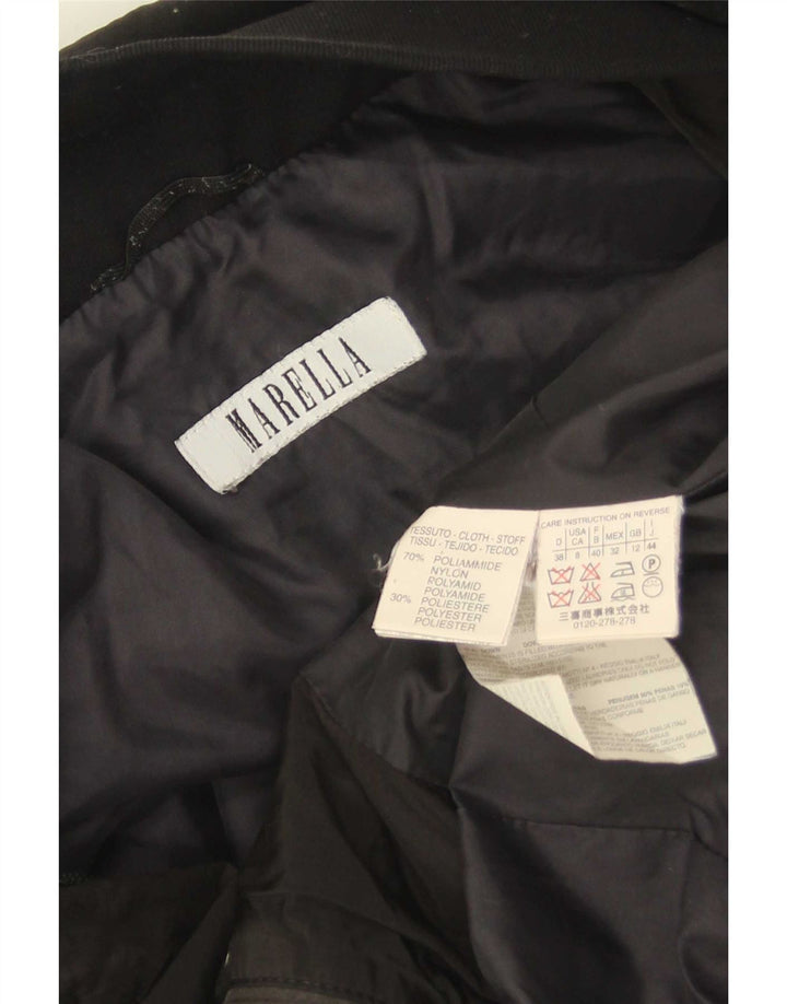 Женская стеганая куртка Marella UK 12, средний черный, полиамид