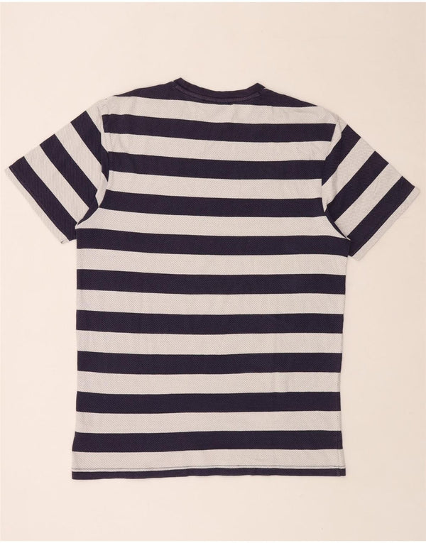 Мужская футболка VANS из хлопка большого размера, темно-синяя полоска