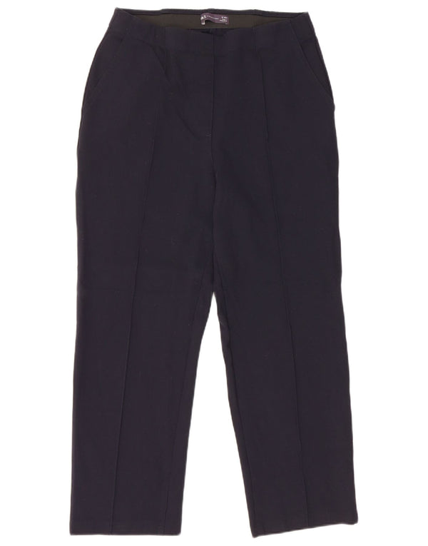 Женские укороченные брюки с высокой талией Marks & Spencer UK 12 Medium W30 L24 Nav