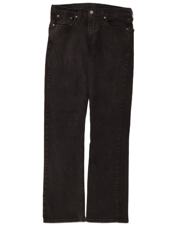 Мужские джинсы Levi's 527 Bootcut W30 L32, черный хлопок