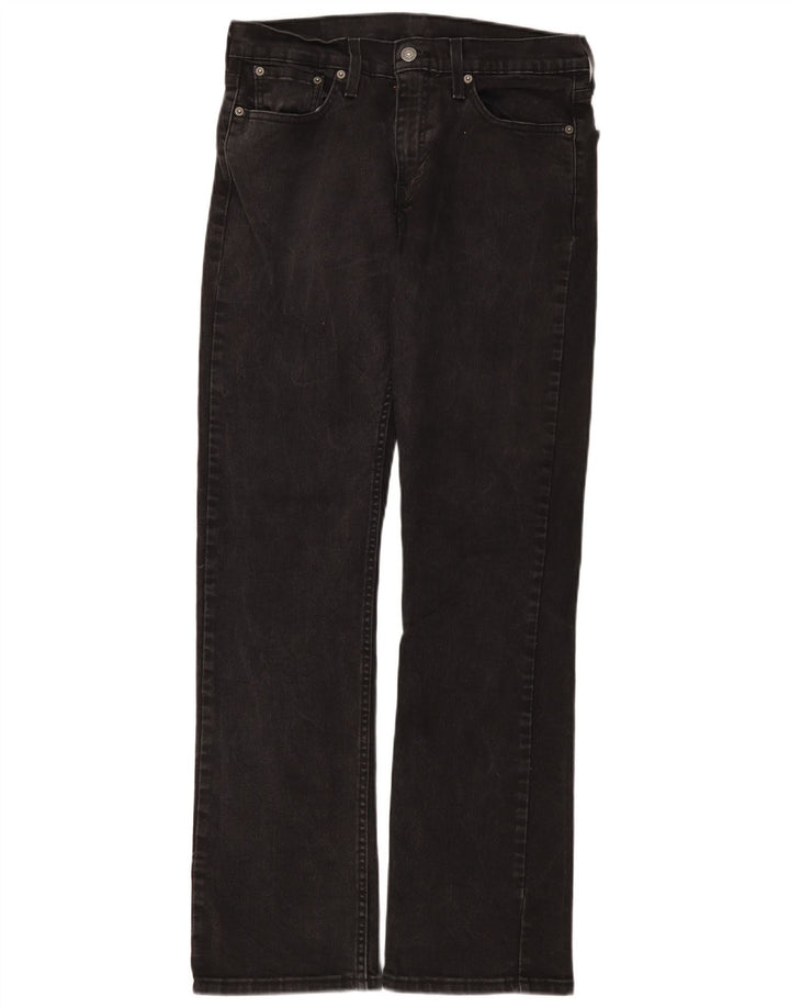 Мужские джинсы Levi's 527 Bootcut W30 L32, черный хлопок