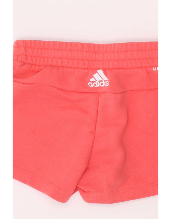 Спортивные шорты Adidas Aeroready для девочек 7-8 лет, розовые хлопковые
