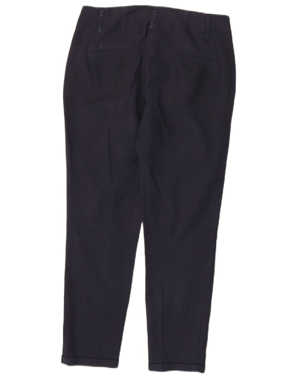 Женские брюки-чиносы Zara Slim Fit EU 36 XS W26 L27 Темно-синие, хлопок