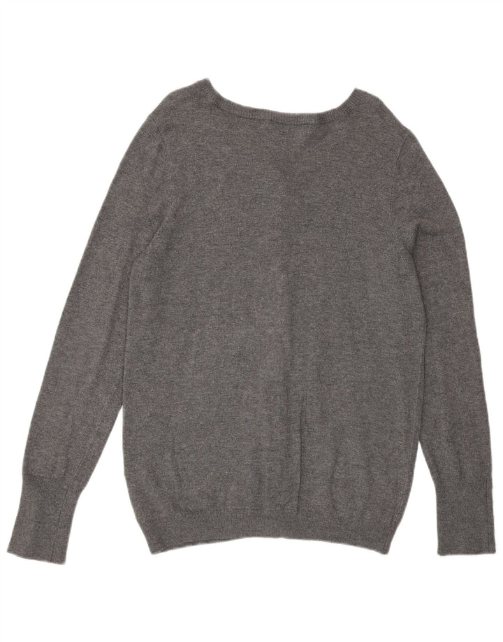 Женский кардиган Zara UK 14, большой серый вискоза