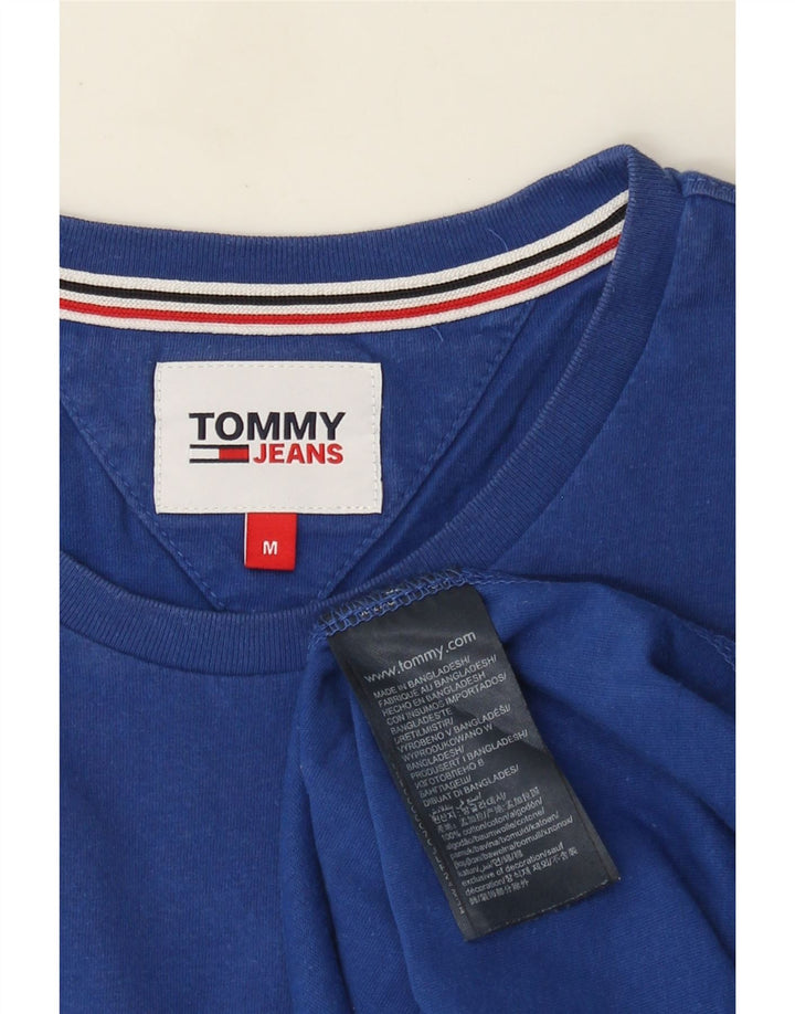 Мужская футболка Tommy Hilfiger из хлопка среднего синего цвета