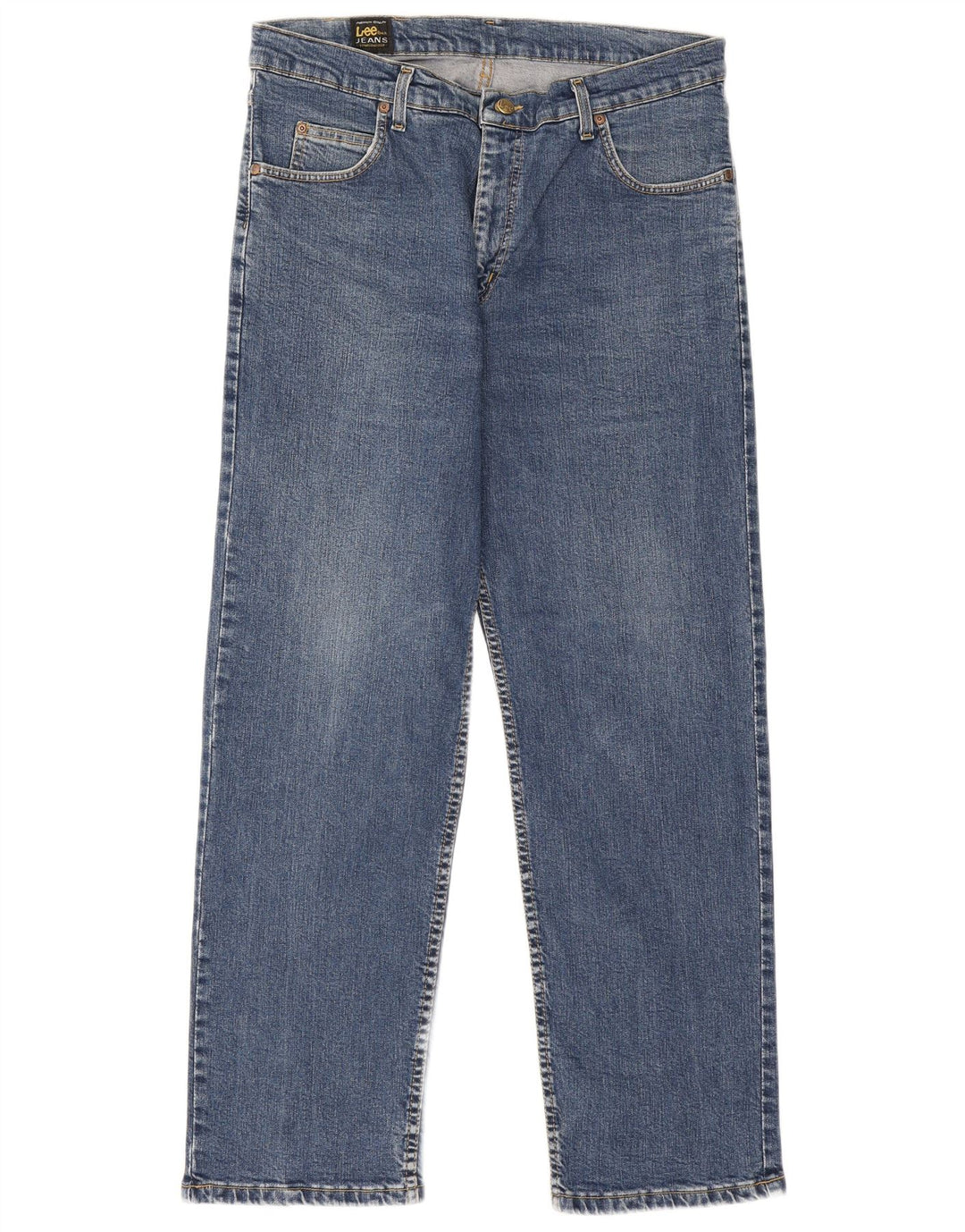 Мужские прямые джинсы Lee Brooklyn W36 L30, синий хлопок