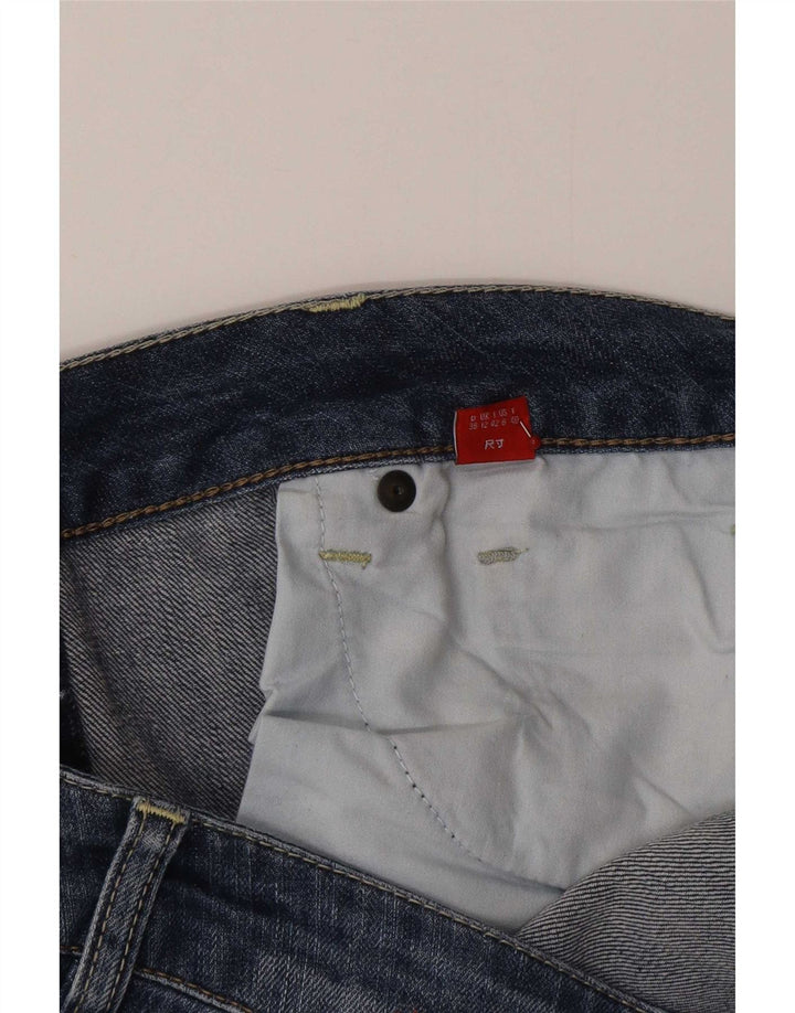 Женские джинсы Bootcut с низкой талией Esprit UK 12, средние W32 L34, синие