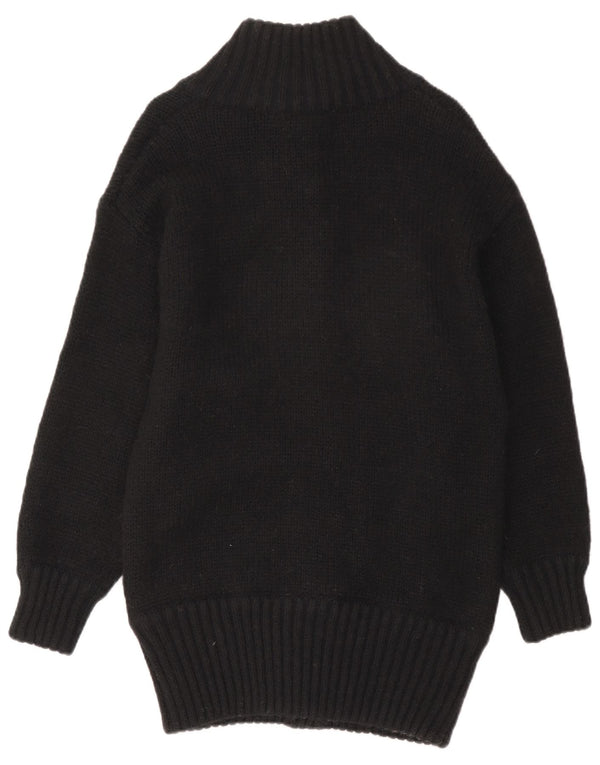 Винтажный женский кардиган-свитер UK 18 XL, черный мохер