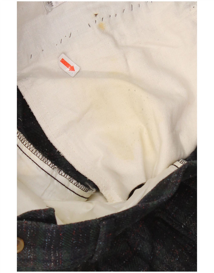 Мужские прямые повседневные брюки Ciao IT 48 Medium W32 L33, зеленые в клетку