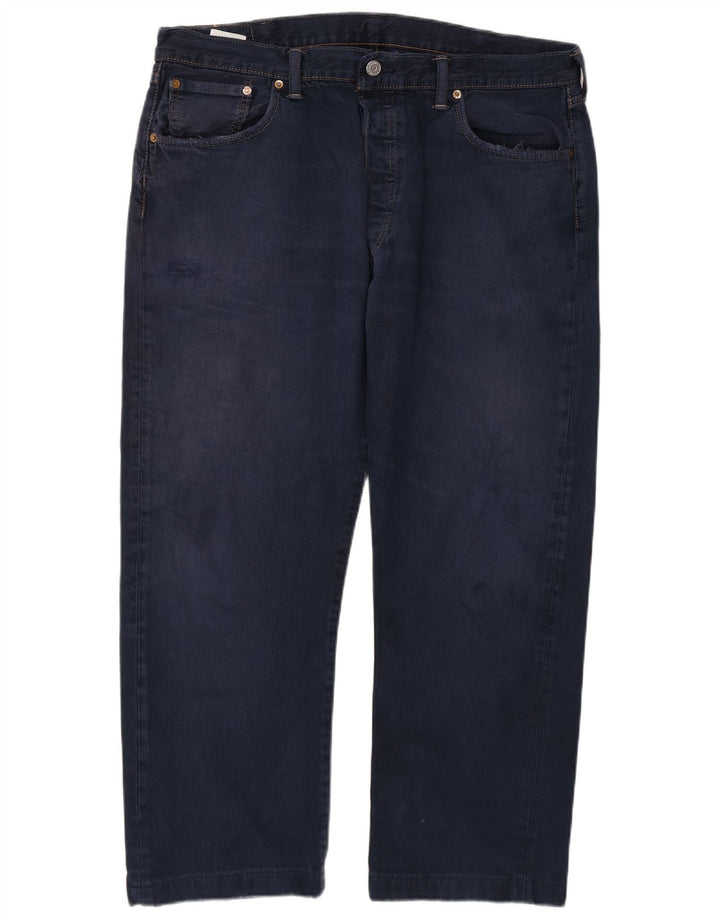 Мужские прямые джинсы Levi's 501 W38 L27 темно-синие
