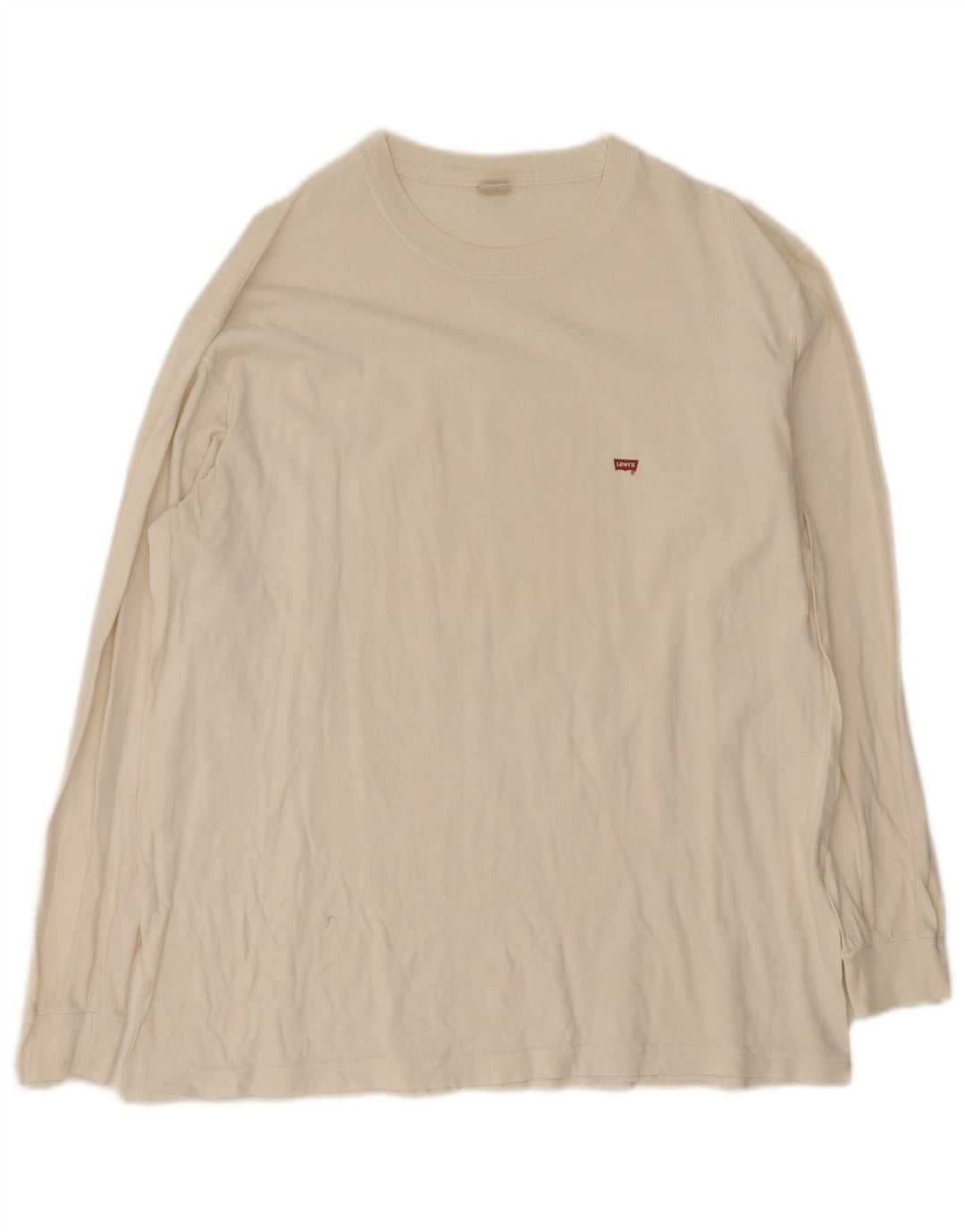 Мужской топ Levi's с длинным рукавом, большой белый хлопок, хлопок