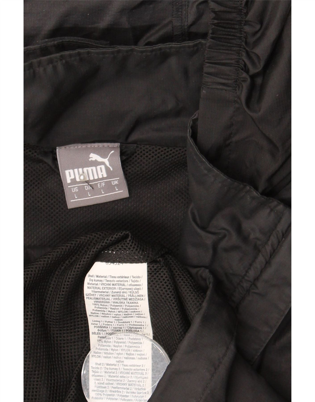 Мужская дождевик с капюшоном Puma UK 40, большой черный нейлон