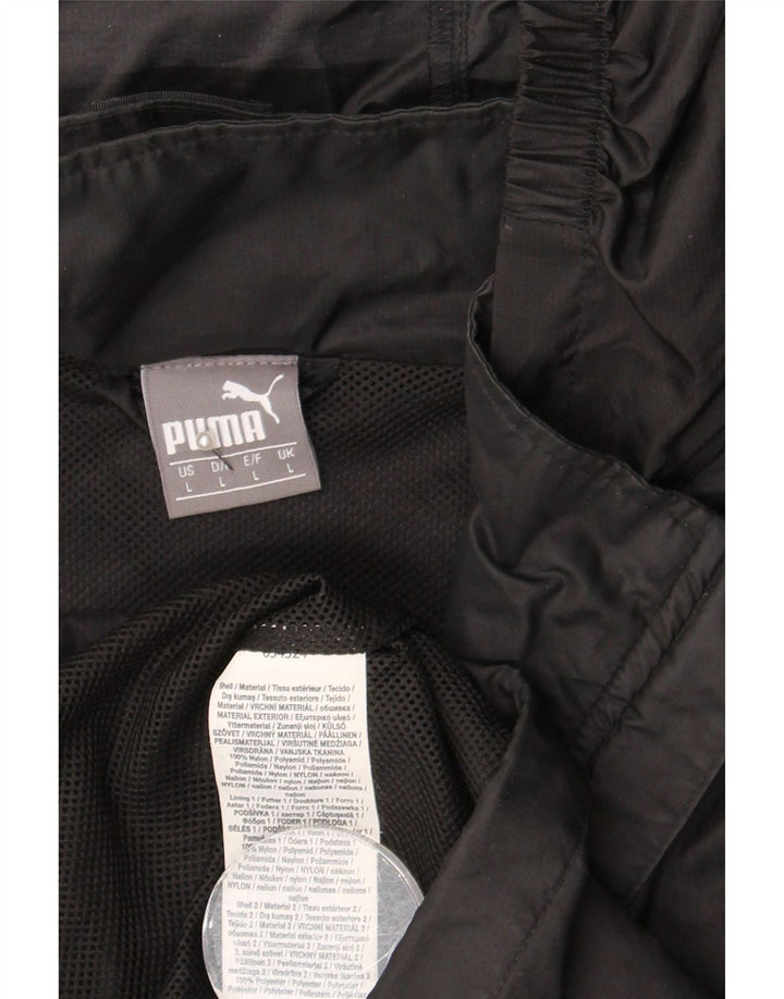 Мужская дождевик с капюшоном Puma UK 40, большой черный нейлон