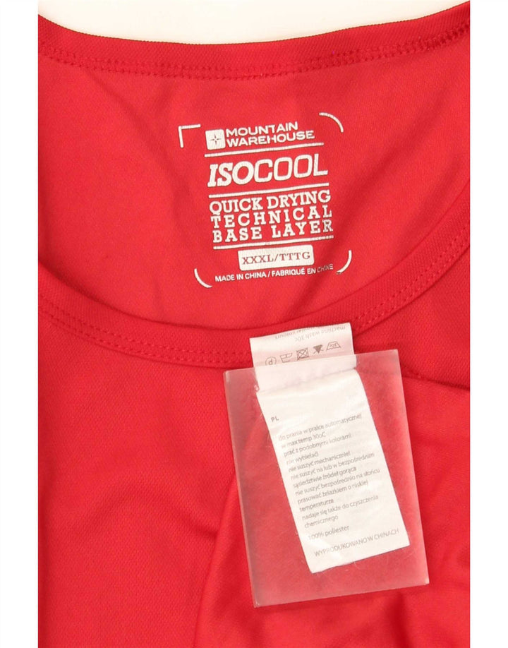 Мужская футболка Mountain Warehouse IsoCool, верх 3XL, красный полиэстер