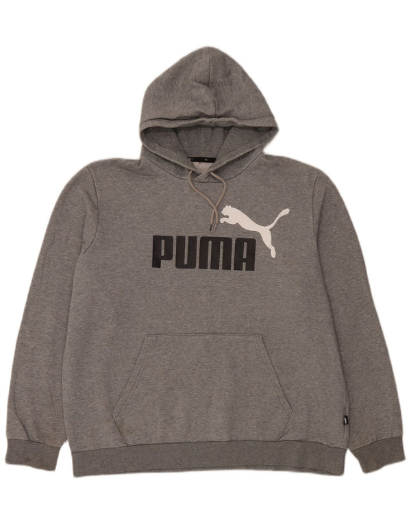 Мужской джемпер с капюшоном Puma XL, серый хлопок