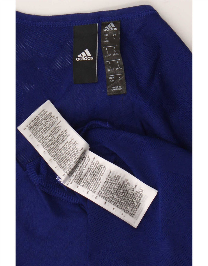 Женский жилет Adidas Top UK 8/10, маленький синий полиэстер